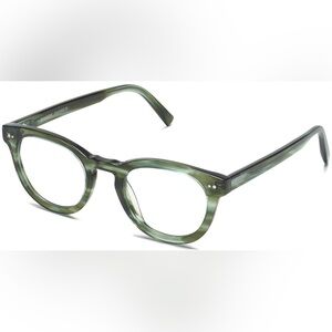 Warby Parker Green Glasses with Case